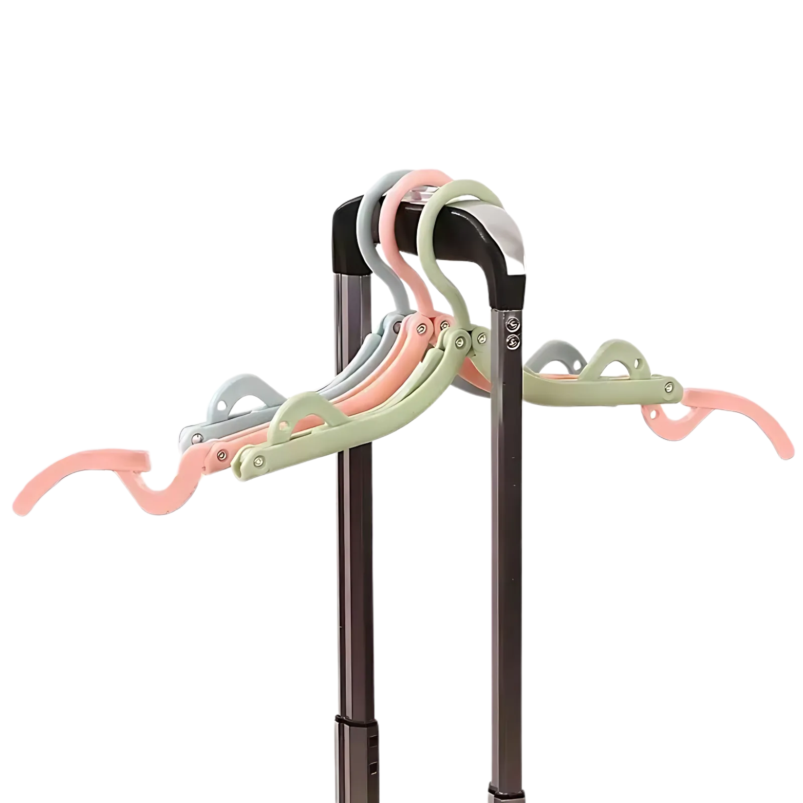 Lot de 10 Cintres de voyage pliables multicolor