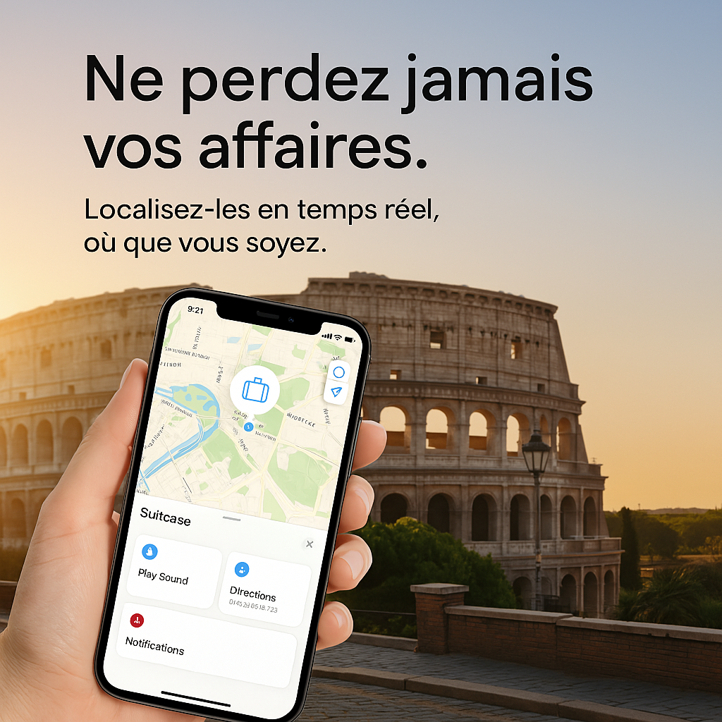 Air Tag equipement anti perte, fonctionne avec apple find my