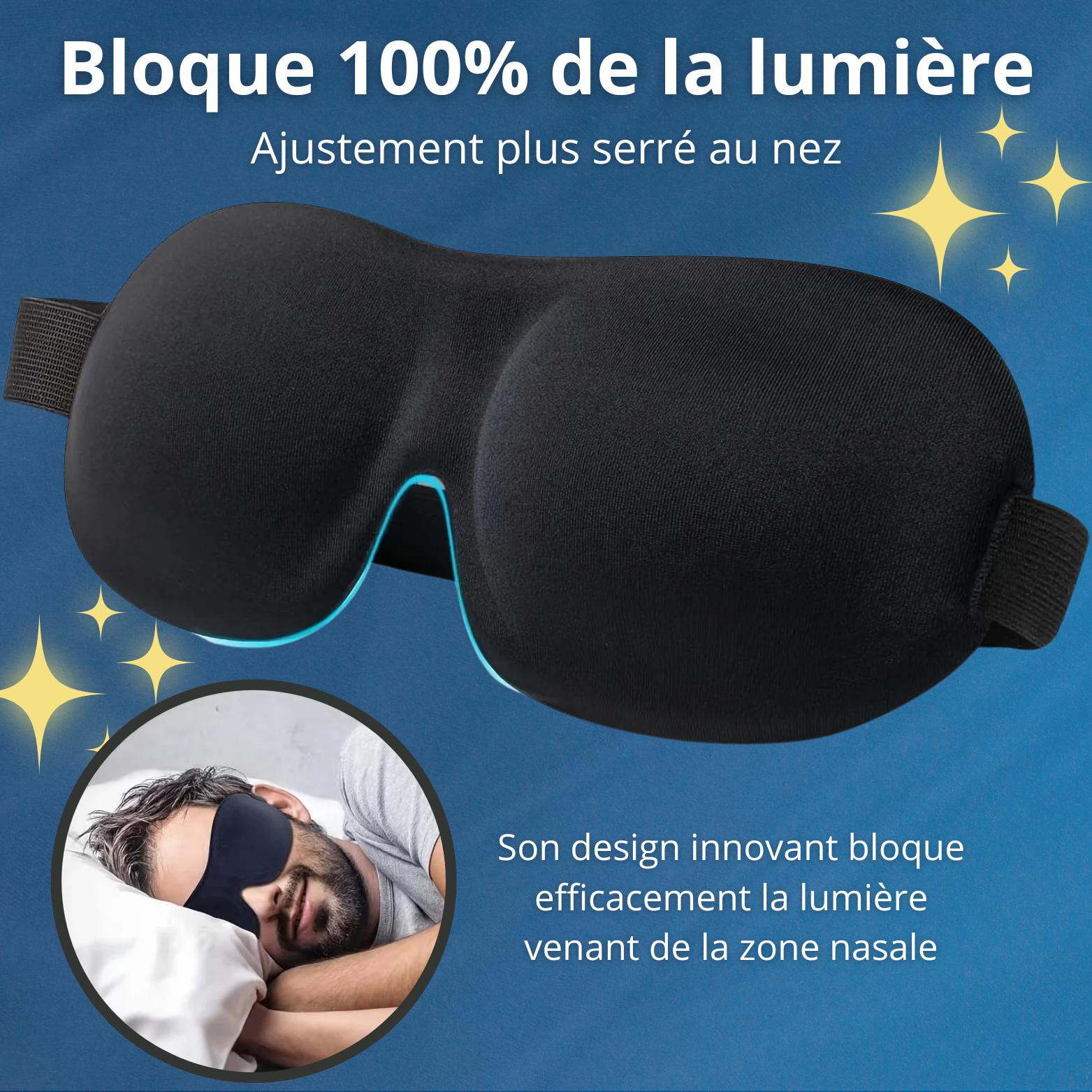 Masque de voyage ergonomique