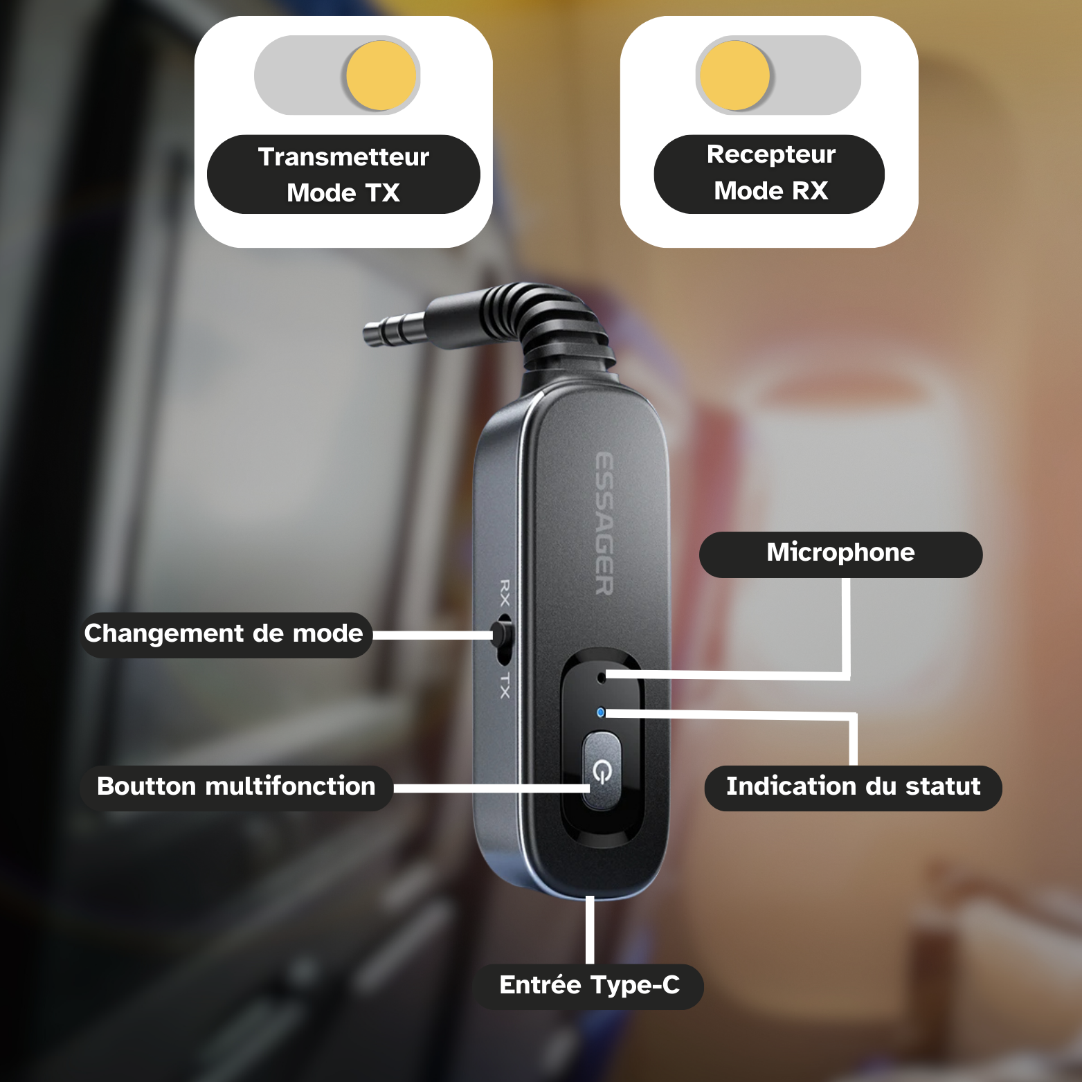 Récepteur / émetteur Bluetooth 5.0