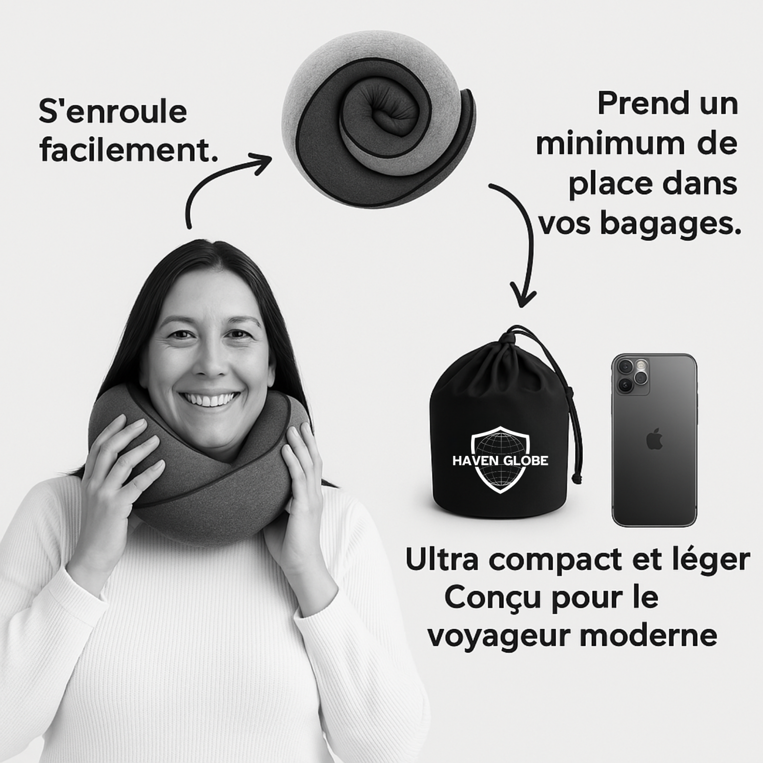 Coussin de voyage ergonomique - Havenglobe