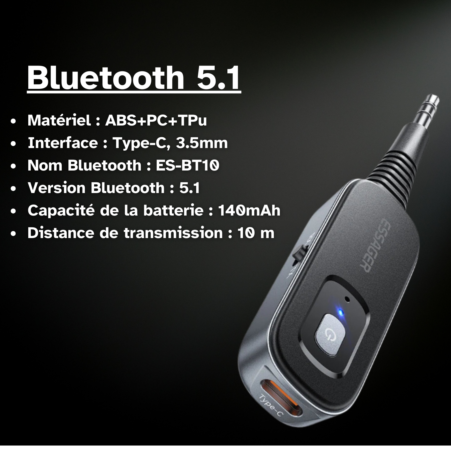 Récepteur / émetteur Bluetooth 5.0